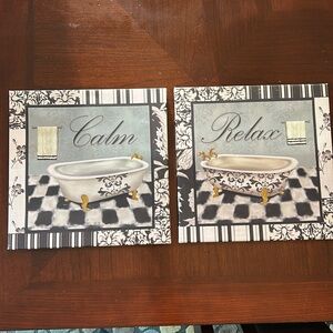 Set of 2 Black n White Canvas Prints